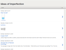 Tablet Screenshot of ideasofimperfection.blogspot.com