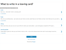 Tablet Screenshot of leavingcard.blogspot.com