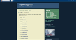 Desktop Screenshot of fight-the-oppressor.blogspot.com