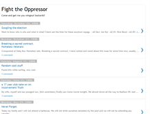 Tablet Screenshot of fight-the-oppressor.blogspot.com