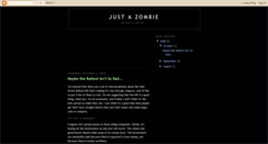Desktop Screenshot of justazombie.blogspot.com