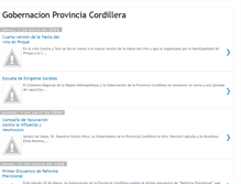 Tablet Screenshot of gobernacioncordillera.blogspot.com