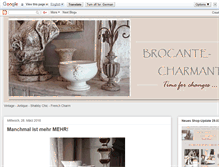 Tablet Screenshot of brocante-charmante.blogspot.com