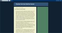 Desktop Screenshot of ovarian-cervical-uterine-cancer.blogspot.com