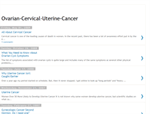 Tablet Screenshot of ovarian-cervical-uterine-cancer.blogspot.com