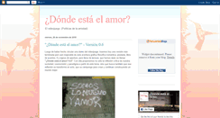 Desktop Screenshot of dondeestaelamorjuego.blogspot.com