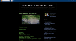 Desktop Screenshot of homenajesapoetasausentes.blogspot.com