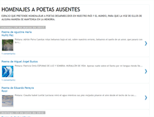 Tablet Screenshot of homenajesapoetasausentes.blogspot.com