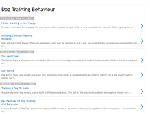 Tablet Screenshot of dogtrainingbehaviour.blogspot.com