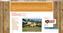 Desktop Screenshot of gite-ecologique-chaumarty.blogspot.com