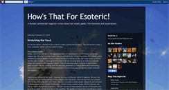 Desktop Screenshot of howsthatforesoteric.blogspot.com