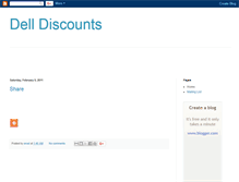 Tablet Screenshot of delldiscounts.blogspot.com