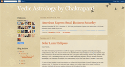Desktop Screenshot of chakrapani-vedicastrology.blogspot.com