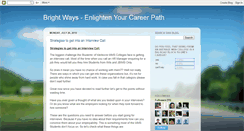 Desktop Screenshot of brightwaysseminars.blogspot.com