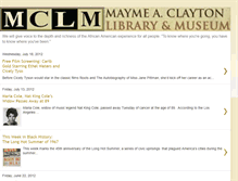 Tablet Screenshot of claytonmuseum.blogspot.com