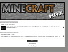 Tablet Screenshot of minecraft-hax.blogspot.com