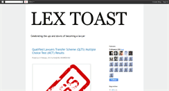 Desktop Screenshot of lextoast.blogspot.com