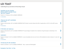 Tablet Screenshot of lextoast.blogspot.com