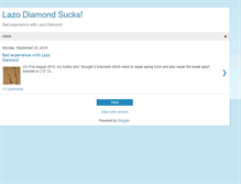 Tablet Screenshot of lazodiamondsucks.blogspot.com