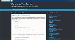 Desktop Screenshot of escapingthearroyo.blogspot.com