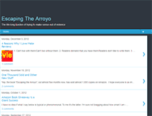 Tablet Screenshot of escapingthearroyo.blogspot.com