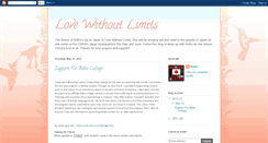 Desktop Screenshot of lovewithoutlimitsjapan2011.blogspot.com