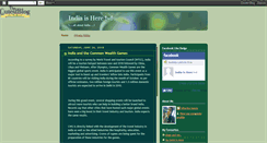 Desktop Screenshot of indiaishere.blogspot.com