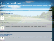 Tablet Screenshot of openyourheartproject.blogspot.com