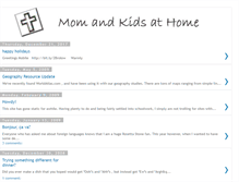 Tablet Screenshot of momandkidsathome.blogspot.com