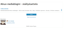 Tablet Screenshot of minunmediabloginietusivu.blogspot.com