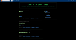 Desktop Screenshot of canadianexposures.blogspot.com