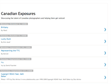 Tablet Screenshot of canadianexposures.blogspot.com
