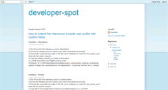 Desktop Screenshot of developer-spot.blogspot.com