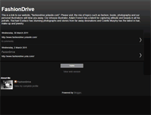 Tablet Screenshot of fashiondriveblog.blogspot.com