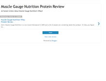Tablet Screenshot of musclegaugenutritionprotein.blogspot.com
