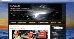 Desktop Screenshot of espeleo-gaes.blogspot.com