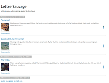 Tablet Screenshot of lettresauvage.blogspot.com