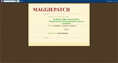 Desktop Screenshot of maggiepatch.blogspot.com