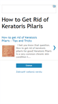 Mobile Screenshot of howtogetridofkeratosispilaris.blogspot.com