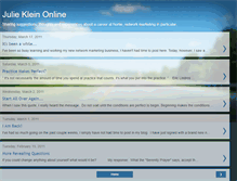 Tablet Screenshot of juliekleinonline.blogspot.com