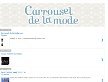 Tablet Screenshot of carrouseldelamode.blogspot.com