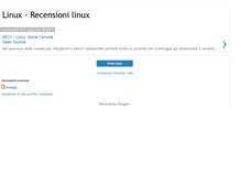 Tablet Screenshot of linux-recensioni.blogspot.com