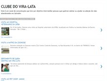 Tablet Screenshot of clubedovira-lata.blogspot.com