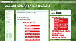 Desktop Screenshot of nekretninerazanj.blogspot.com
