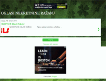 Tablet Screenshot of nekretninerazanj.blogspot.com