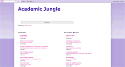 Desktop Screenshot of academic-jungle.blogspot.com