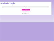 Tablet Screenshot of academic-jungle.blogspot.com