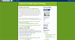 Desktop Screenshot of citizensforhealthsafetyecology.blogspot.com