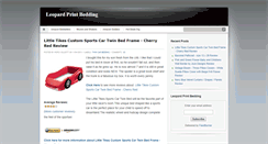 Desktop Screenshot of leopard-print-bedding.blogspot.com