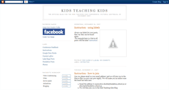 Desktop Screenshot of kidsteachingkids.blogspot.com